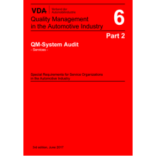 VDA  6 Part 2 QM System Audit - Services - Special Requirements for Service Organizations in the Automotive Industry 3rd Edition:  2017